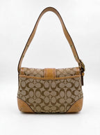 Coach Signature Flap Crossbody Bag
