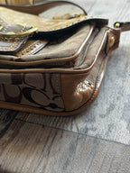 Coach Signature Flap Crossbody Bag