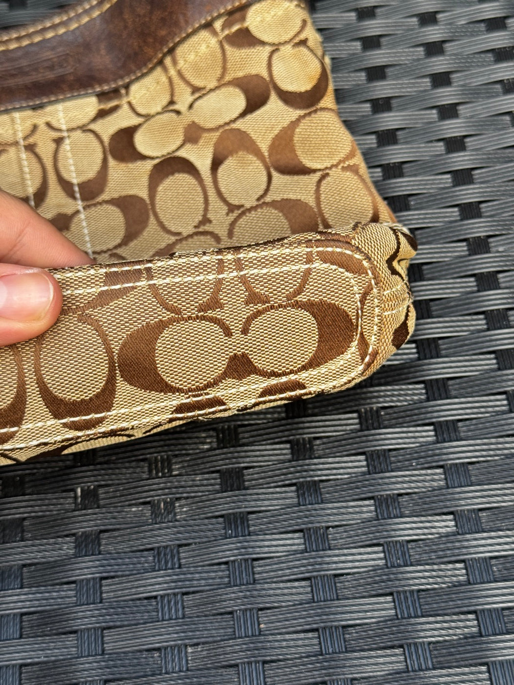 Coach Signature Carly Medium Hobo Bag
