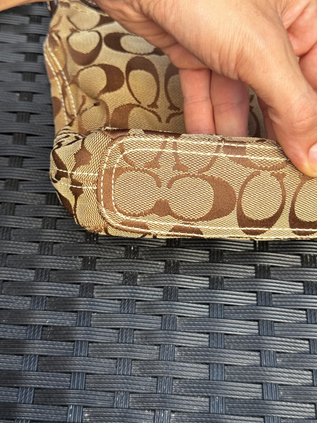 Coach Signature Carly Medium Hobo Bag