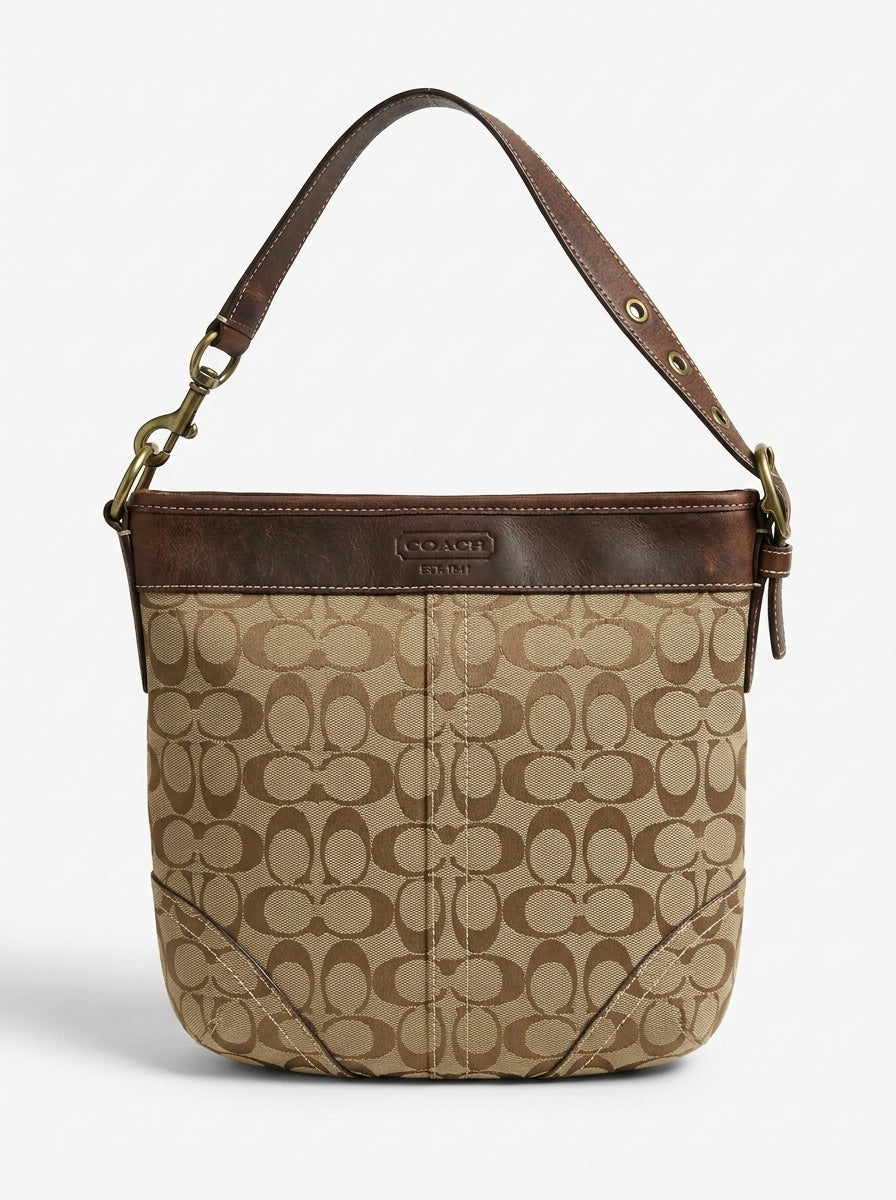 Coach Signature Carly Medium Hobo Bag