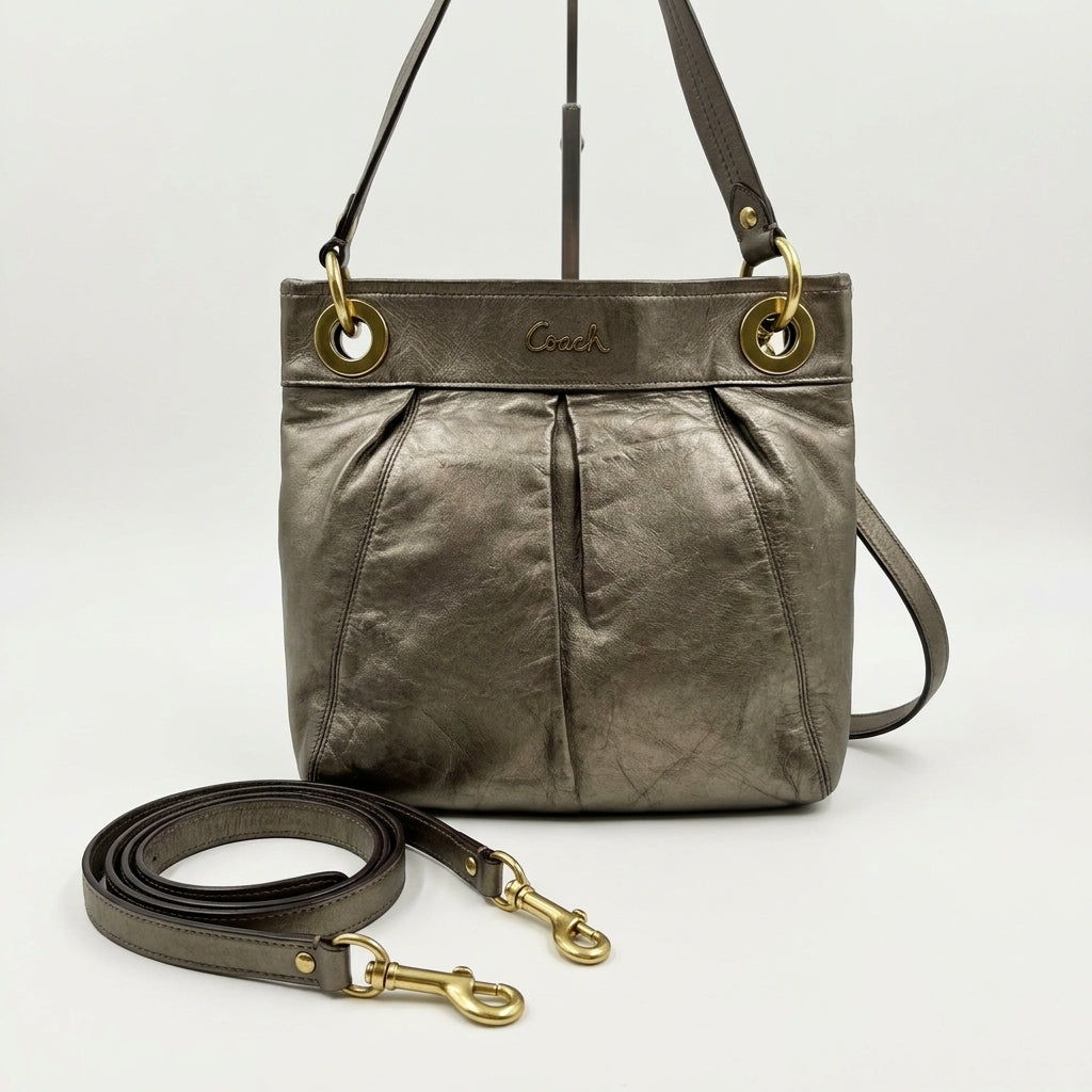 Coach Ashley Leather Hippie Bag