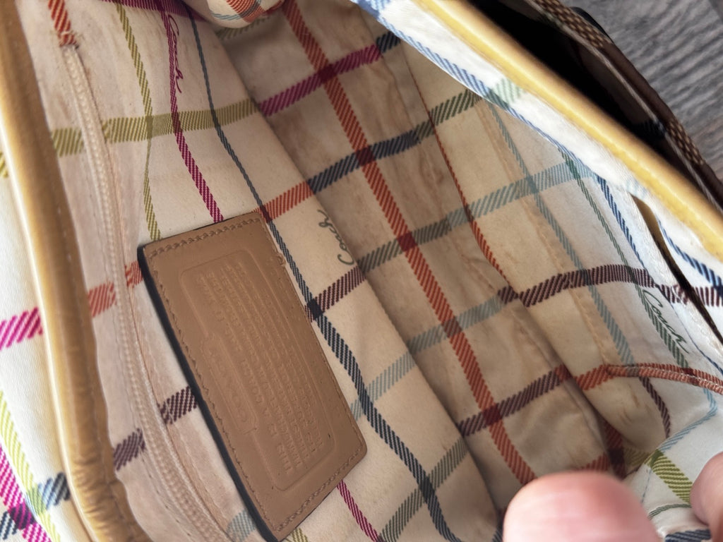 Coach Signature Flap Crossbody Bag