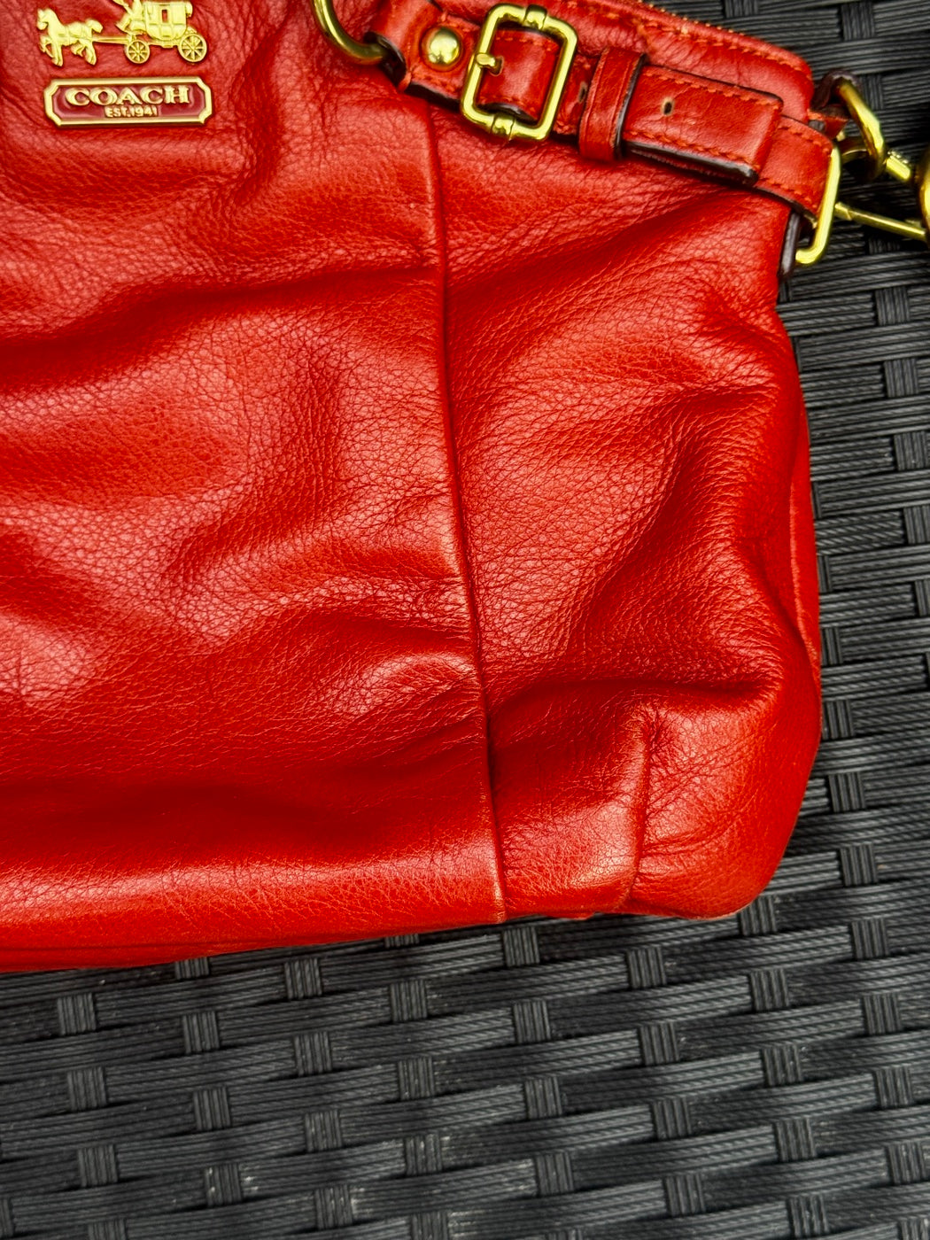 Coach Madison Leather Lindsey Satchel