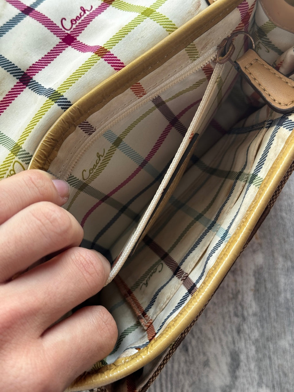 Coach Signature Flap Crossbody Bag