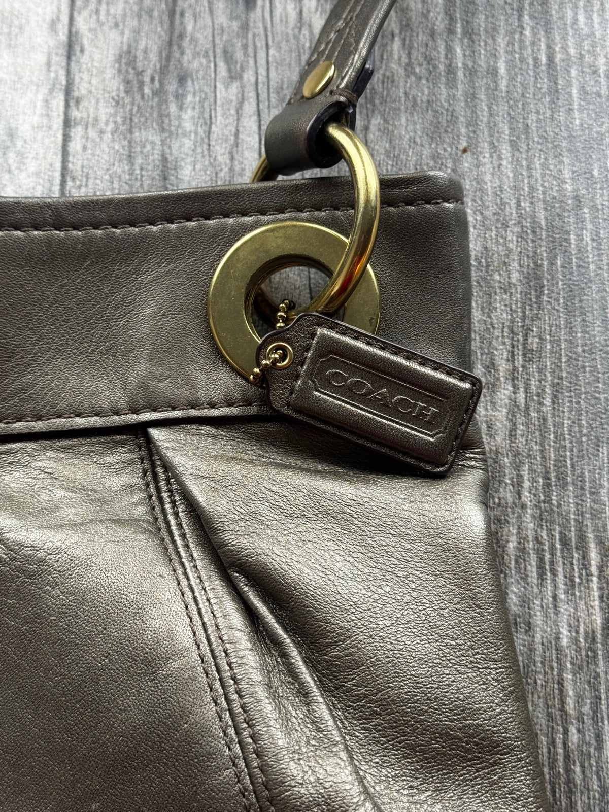 Coach Ashley Leather Hippie Bag