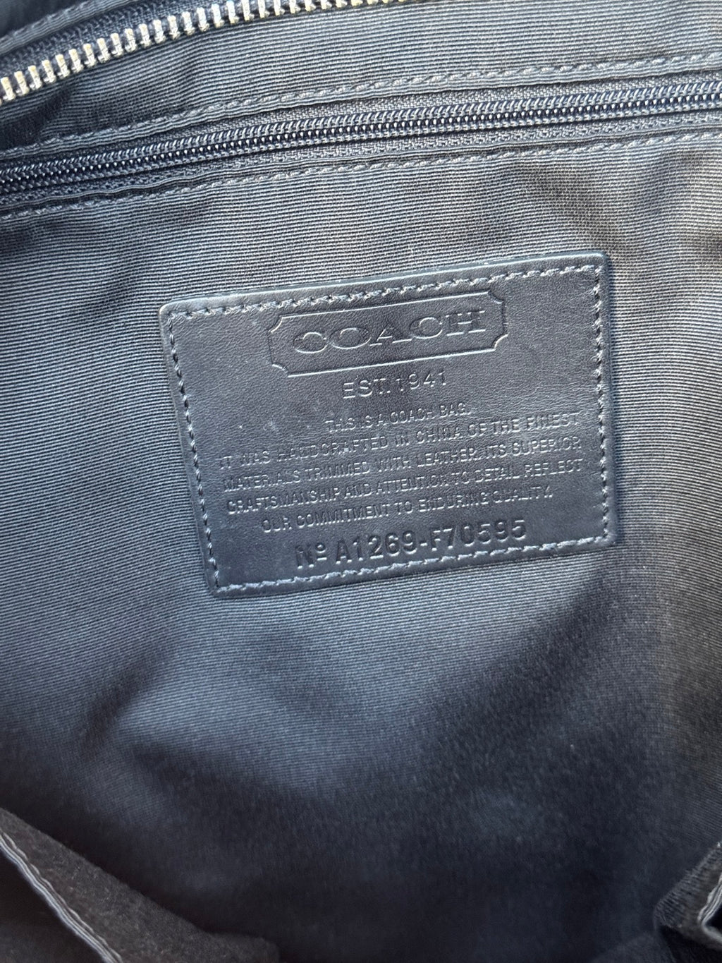 Coach Heritage Nylon Business Tote