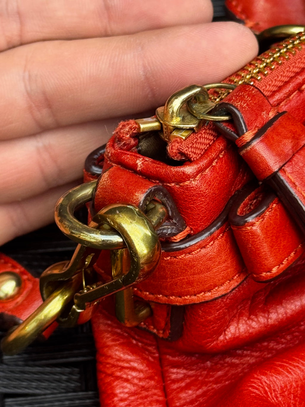 Coach Madison Leather Lindsey Satchel
