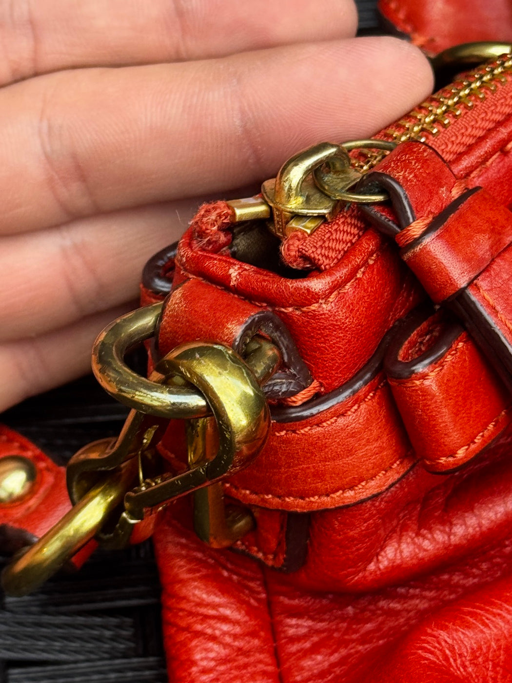 Coach Madison Leather Lindsey Satchel