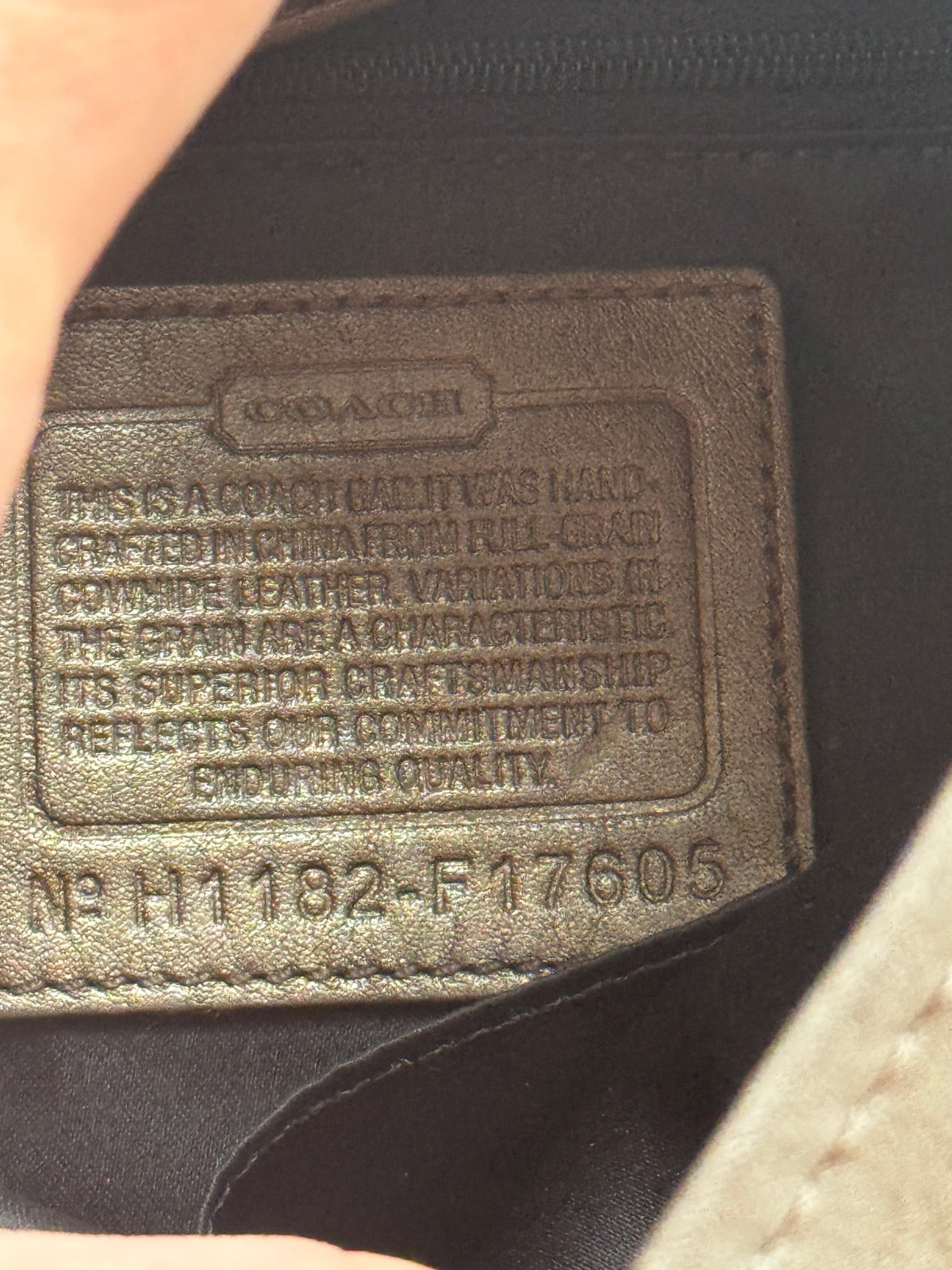 Coach Ashley Leather Hippie Bag