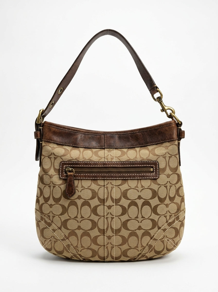 Coach Signature Carly Medium Hobo Bag
