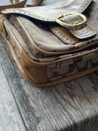 Coach Signature Flap Crossbody Bag