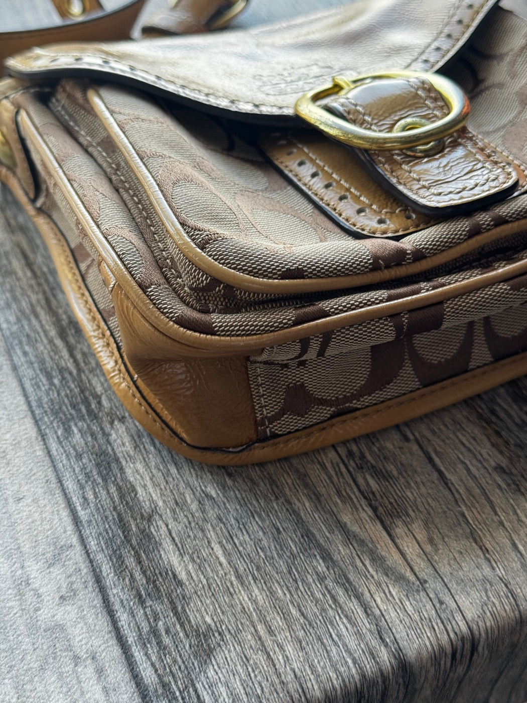 Coach Signature Flap Crossbody Bag