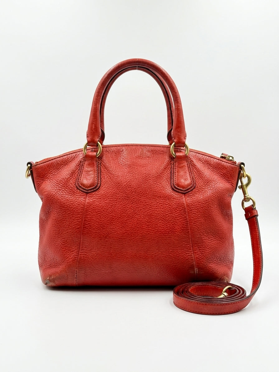 Coach Madison Leather Lindsey Satchel